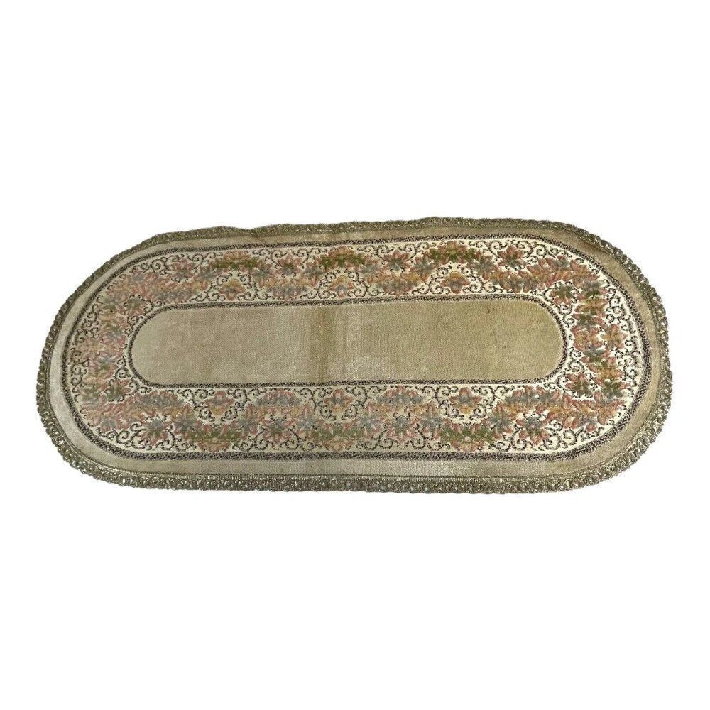 Belgium Victorian Table Runner Relbaz Rubens 14” X 30” Dresser Scarf VTG READ